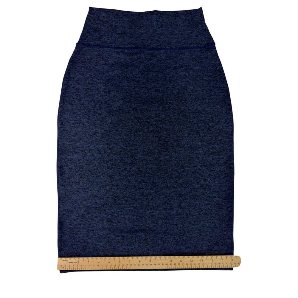 Aerie Offline The Hugger High Rise Blue Midi Skirt Small Real Good Soft Stretch - Picture 11 of 12